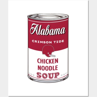 Alabama Crimson Tide Soup Can Posters and Art